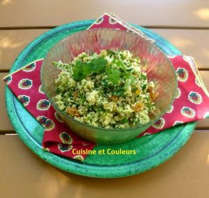 Recette Taboulé aux raisins de Babette