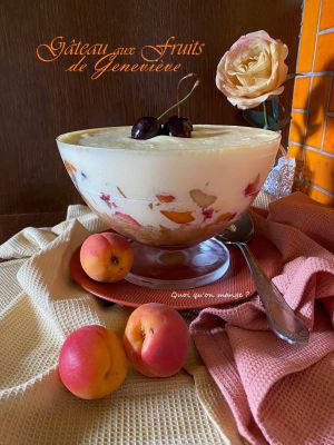 Recette Gâteau aux Fruits de Geneviève | Comme un Tiramisù aux Abricots
