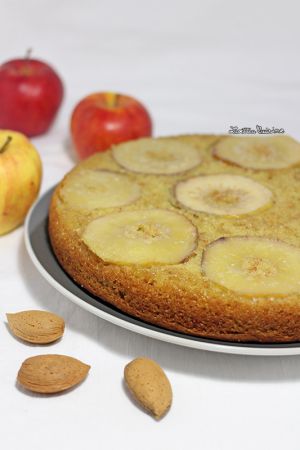 Recette Moelleux aux pommes et à la pâte d’amande {Vegan}