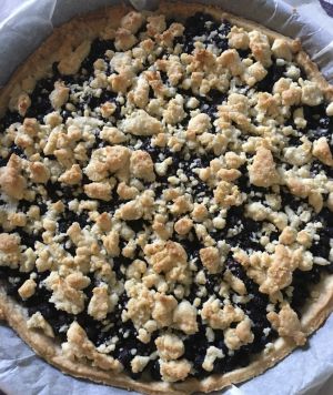 Recette Tarte crumble aux myrtilles