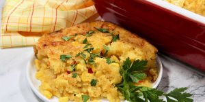 Recette Honey-Glazed Corn Casserole