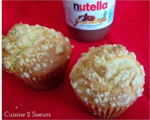 Recette Muffins au Nutella façon crumble