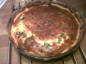 Recette Quiche aux epinards et au thon