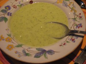 Recette Velouté minute aux courgettes