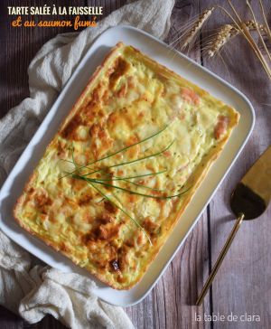 Recette Tarte salée à la faisselle et au saumon fumé