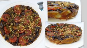 Recette Tatin d'aubergines au romarin et basilic