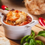 Recette Gratin de racine de céleri avec fromage et champignons