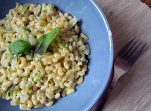 Recette Risotto de coquillettes à la courgette