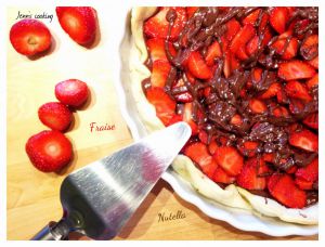 Recette Tarte aux fraises & Nutella