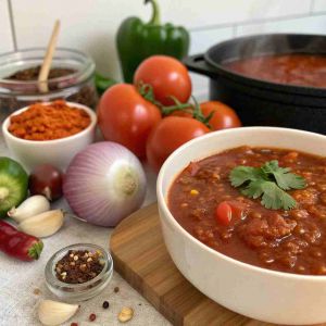Recette Canning Chili Sauce – Spicy Tomato Condiment Recipe