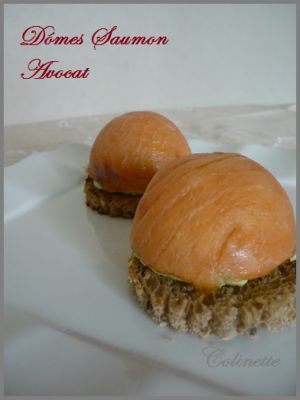 Recette Domes de saumon fumé a l'avocat