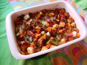 Recette Légumes d'automne au jambon