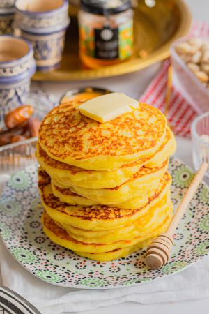 Recette Pancakes à la semoule (Harcha marocaine)