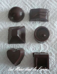 Recette Bonbons au chocolat noir ou chocolat blanc