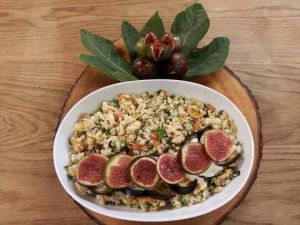 Recette Salade de Boulgour aux aubergines et figues