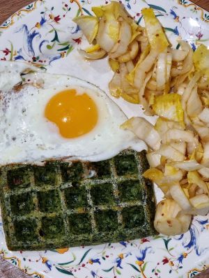 Recette Gaufres aux épinards