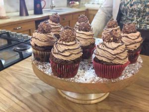 Recette Cupcakes au ferrero rocher et nutella
