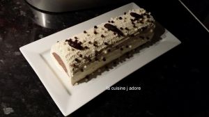 Recette Buche vanille ivoire, insert chocolat feve tonka