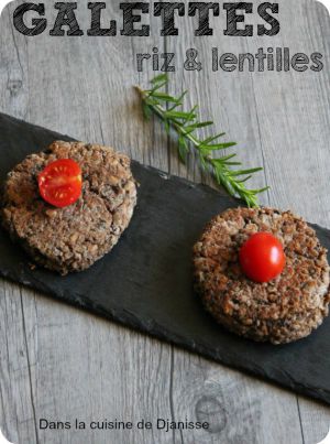 Recette Galettes de riz & lentilles beluga – #Vegan