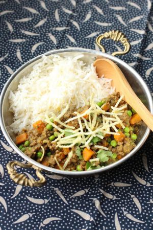 Recette Curry parsi de viande hachée (kheema)