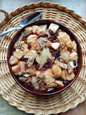 Recette Pommes, poires & raisins secs