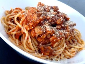 Recette Spaghettis bolognaise vegan sans gluten