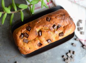 Recette Cake à la banane et au chocolat