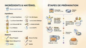 Recette Gâteau yaourt tofu soyeux : le secret du moelleux