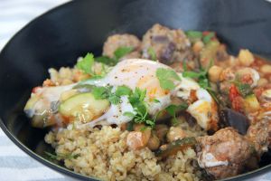 Recette Spécialité du Maroc : tajine kefta oeuf