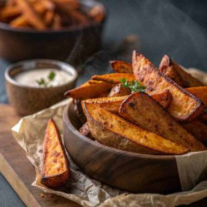 Recette Smoky Sweet Potato Wedges – Crispy Baked Fries