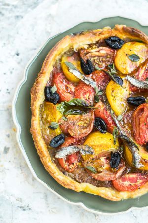 Recette Tarte à la tomate de Fabien Vallos : Le Philosophe du Goût