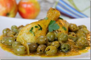 Recette Poulet aux olives دجاج بالزيتون