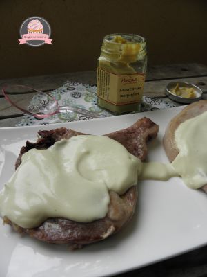 Recette Côtes de porc sauce moutarde & philadelphia