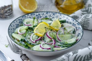 Recette Salade de concombre au yaourt et à l’aneth