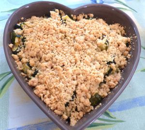 Recette Crumble de courgettes au parmesan