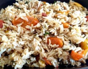 Recette Riz au four aux tomates et ail confits