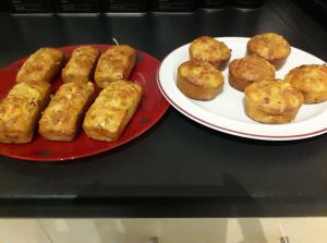 Recette Minis cakes courgettes chèvre bacon