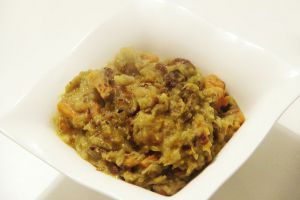 Recette Curry de patate douce et rhubarbe