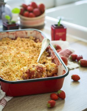 Recette Crumble pomme fraise