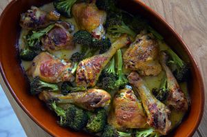 Recette Cuisses de poulet au gorgonzola et brocoli