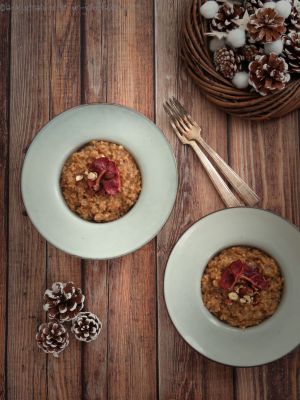 Recette Risotto aux cèpes et ail fumé