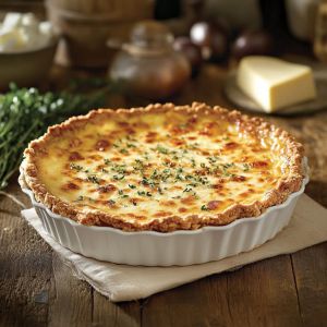 Recette Découvrez la Recette Irrésistible de Quiche aux Oignons et Fromage pour un Dîner Savoureux!