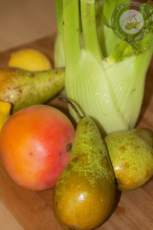 Recette Salade fenouil, poires et vinaigrette à la mangue