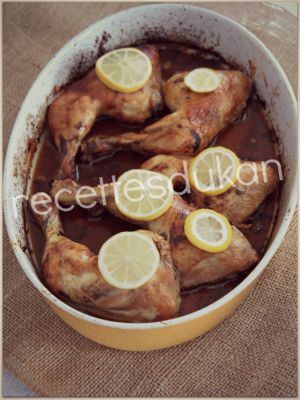 Recette Cuisses de poulet au citron – Attaque, pp, pl, Conso, Lundi Escalier Nutritionnel