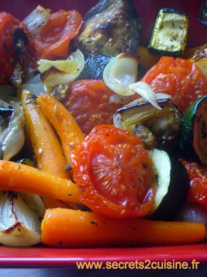 Recette Légumes au four et côte de bœuf au barbecue