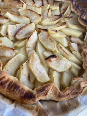 Recette Tarte aux pommes vanillée