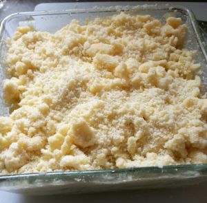 Recette Crumble de courgette menthe parmesan