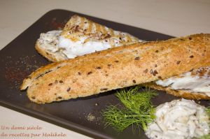 Recette Toasts au poisson et tzatziki de fenouil