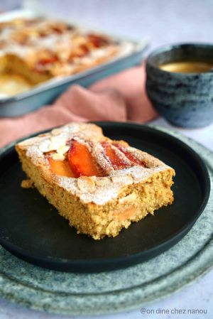 Recette Gâteau très moelleux vegan aux amandes et aux coings