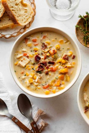 Recette Slow Cooker Creamy Chicken & Corn Soup